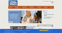 Desktop Screenshot of equaljusticeworks.org